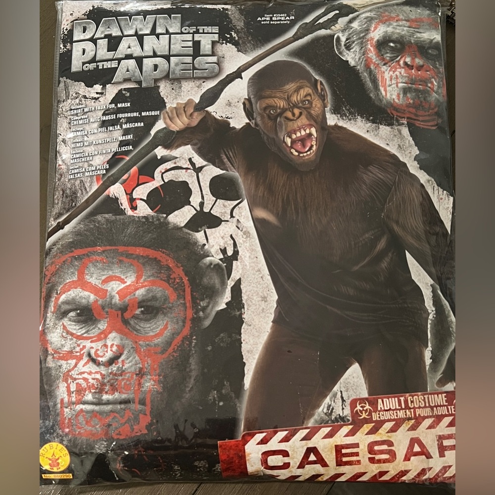 Dawn of the Planet of the Apes Caesar Adult Costume - Black/Brown